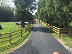 image of paving a driveway and driveway contractors