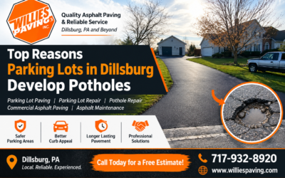 Parking Lot Paving Dillsburg PA: Top Reasons Parking Lots Develop Potholes